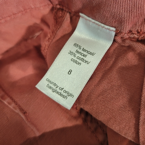 Maurices Cotton Blend Paperbag Waist Pants w/Belt Size 8 - Picture 8 of 10